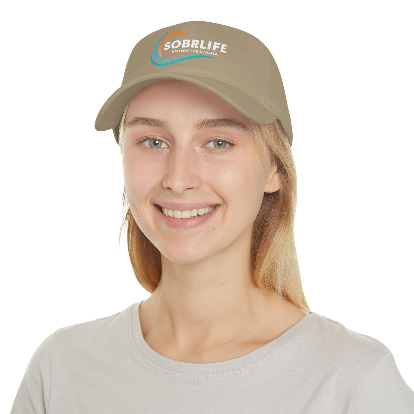 SOBRLIFE Low Profile Baseball Cap - Full Color Logo with White Text