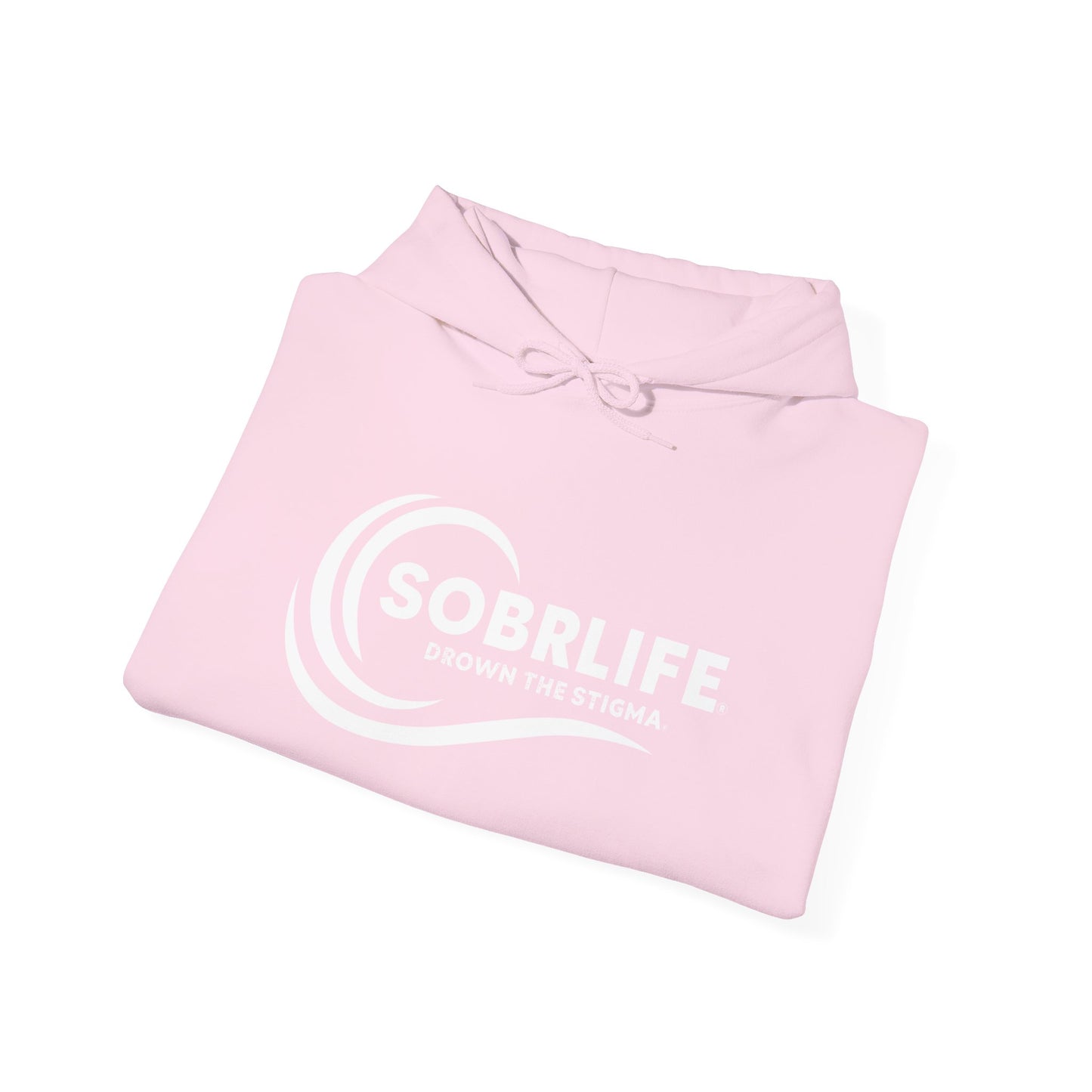 SOBRLIFE Unisex Hooded Sweatshirt - White Logo