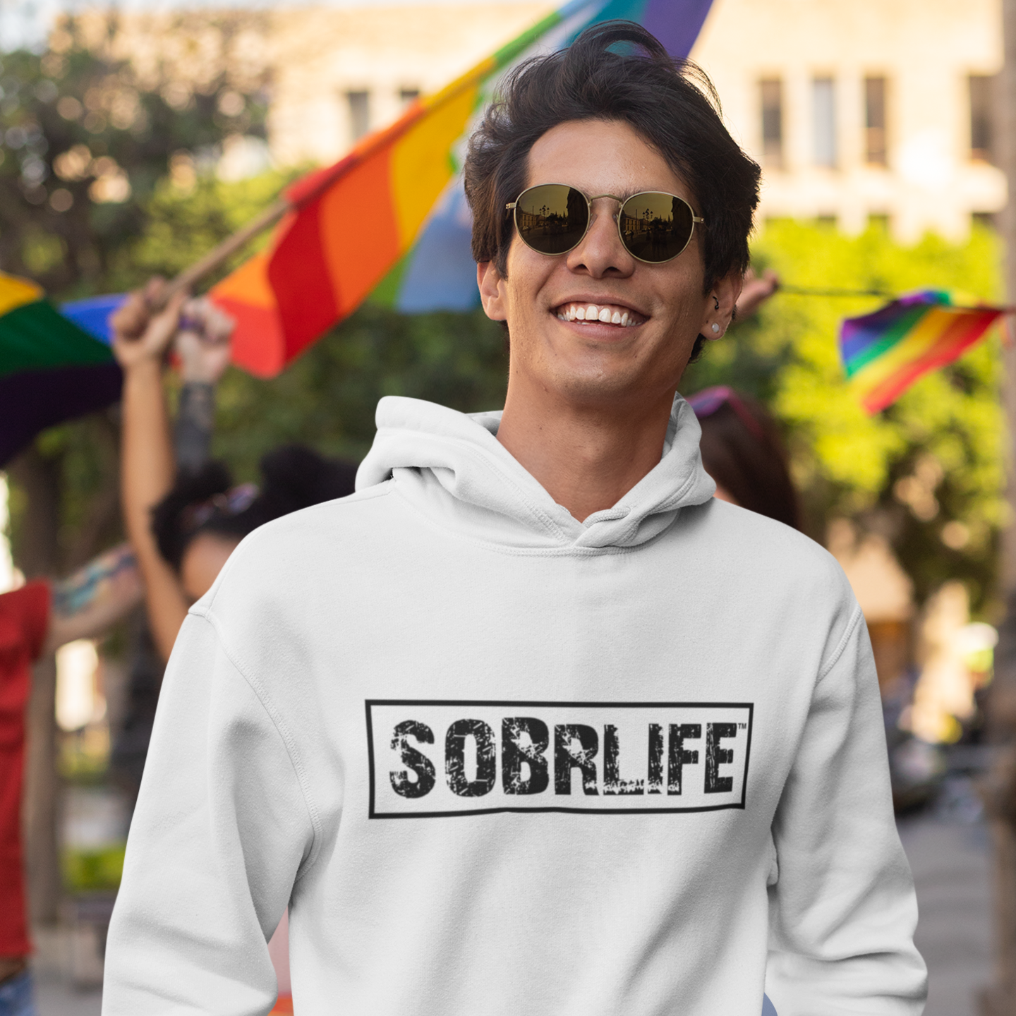 SobrLife Unisex 50/50 Cotton/Poly Hoodie
