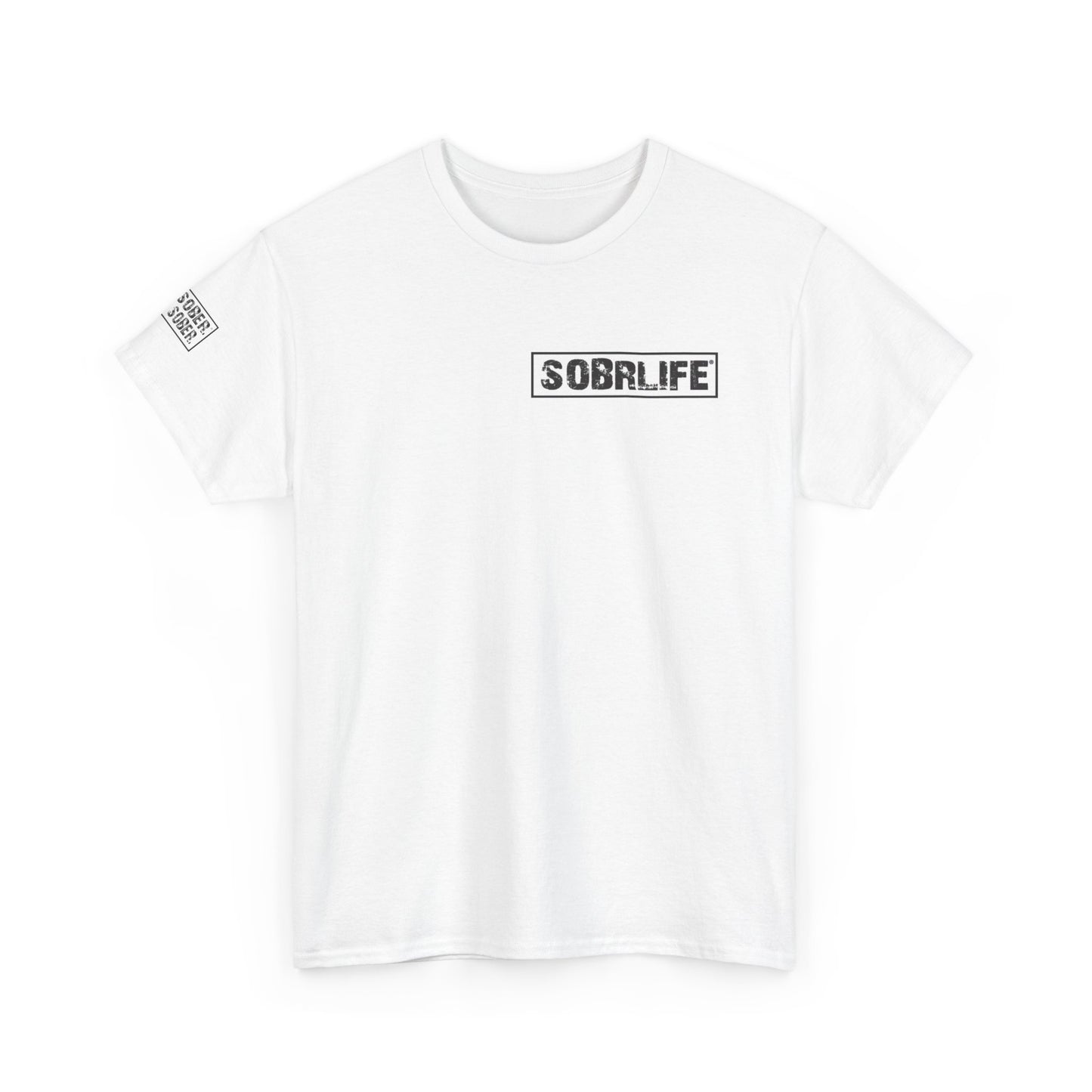 SOBRLIFE Unisex Heavy Cotton Tee, Comfortable Lifestyle Shirt, Casual Wear, Gift for Friends, Summer Wardrobe Essential