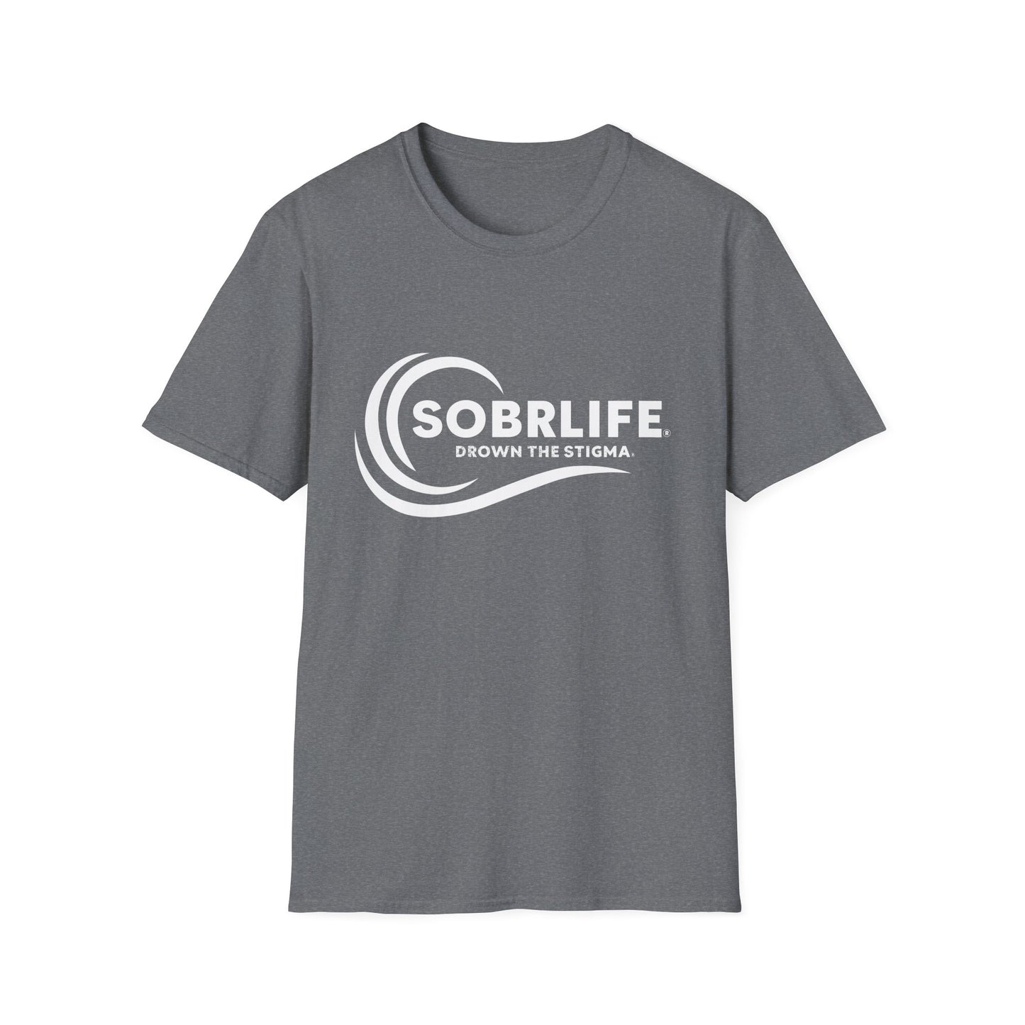 SOBRLIFE™ Unisex Softstyle T-Shirt – White Logo