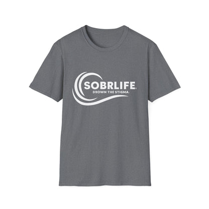SOBRLIFE™ Unisex Softstyle T-Shirt – White Logo