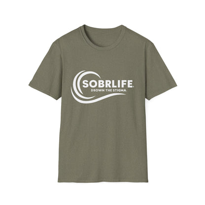 SOBRLIFE™ Unisex Softstyle T-Shirt – White Logo