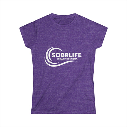SOBRLIFE Women's Softstyle Tee - White Logo