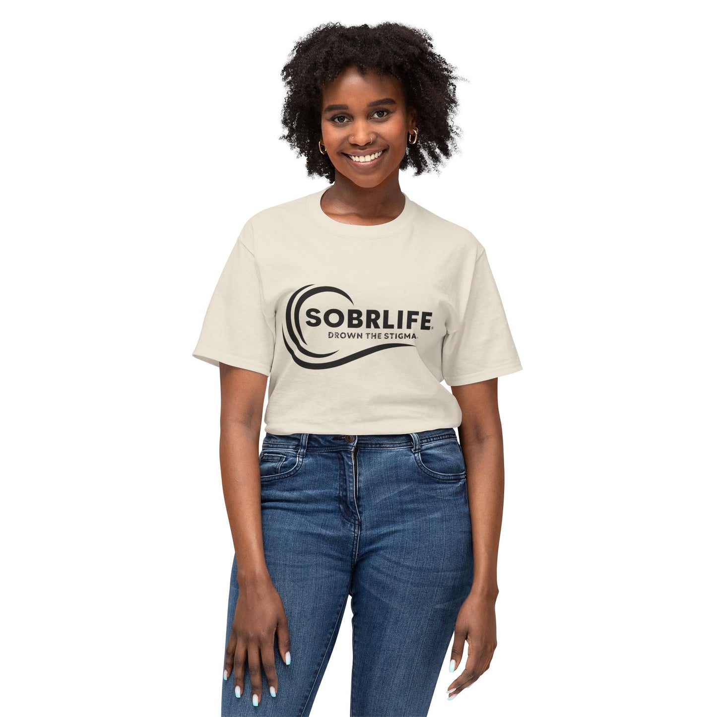 SOBRLIFE Unisex Cotton T-Shirt - Drown the Stigma