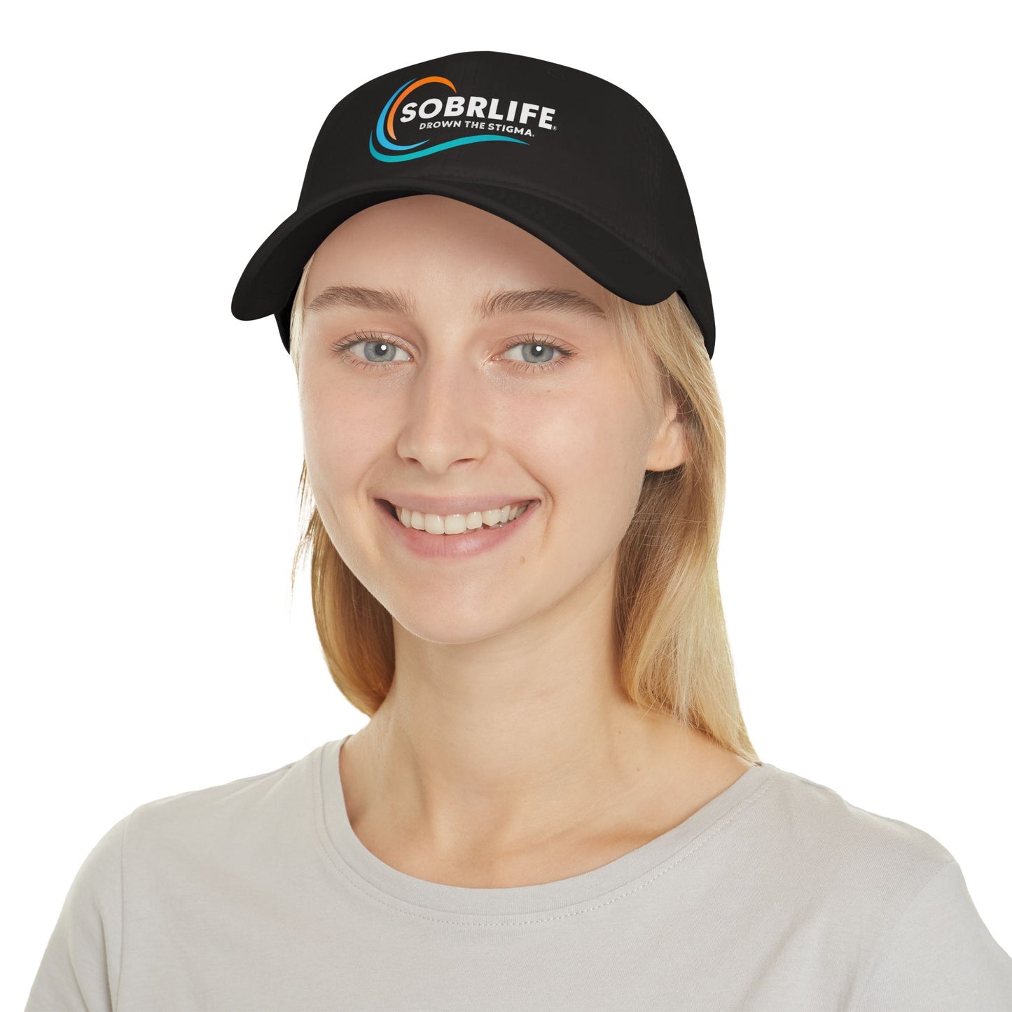SOBRLIFE Low Profile Baseball Cap - Full Color Logo with White Text