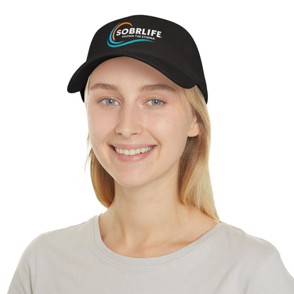 SOBRLIFE Low Profile Baseball Cap - Full Color Logo with White Text
