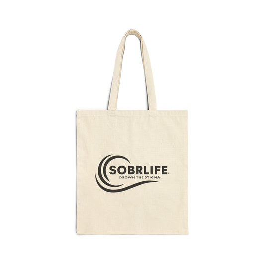 SOBRLIFE Cotton Canvas Tote Bag - Drown the Stigma