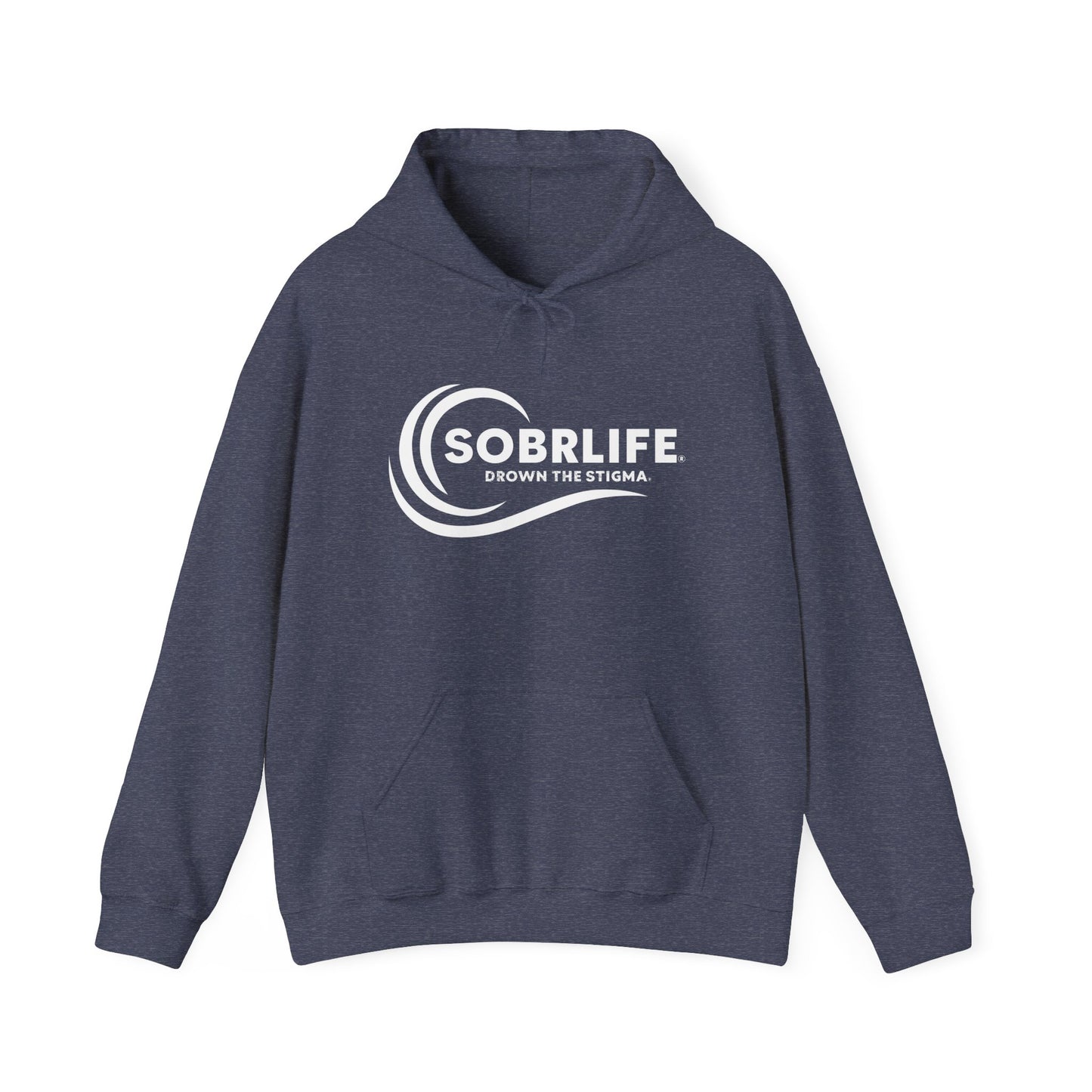 SOBRLIFE Unisex Hooded Sweatshirt - White Logo