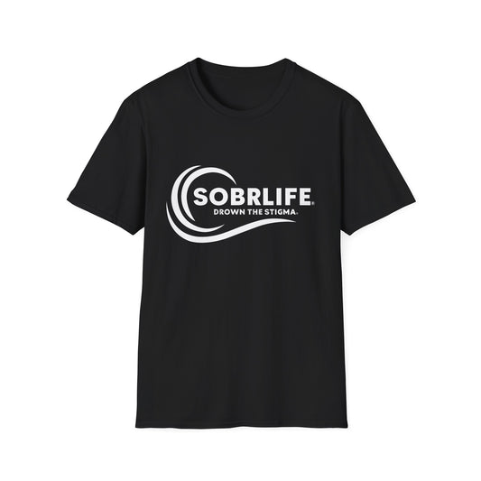 SOBRLIFE™ Unisex Softstyle T-Shirt – White Logo