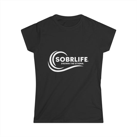 SOBRLIFE Women's Softstyle Tee - White Logo