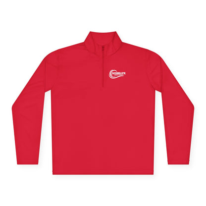 SOBRLIFE Unisex Quarter-Zip Pullover – White Logo