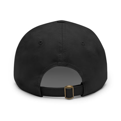 SOBRLIFE Dad Hat with Leather Patch - White Logo