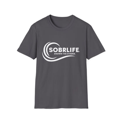 SOBRLIFE™ Unisex Softstyle T-Shirt – White Logo
