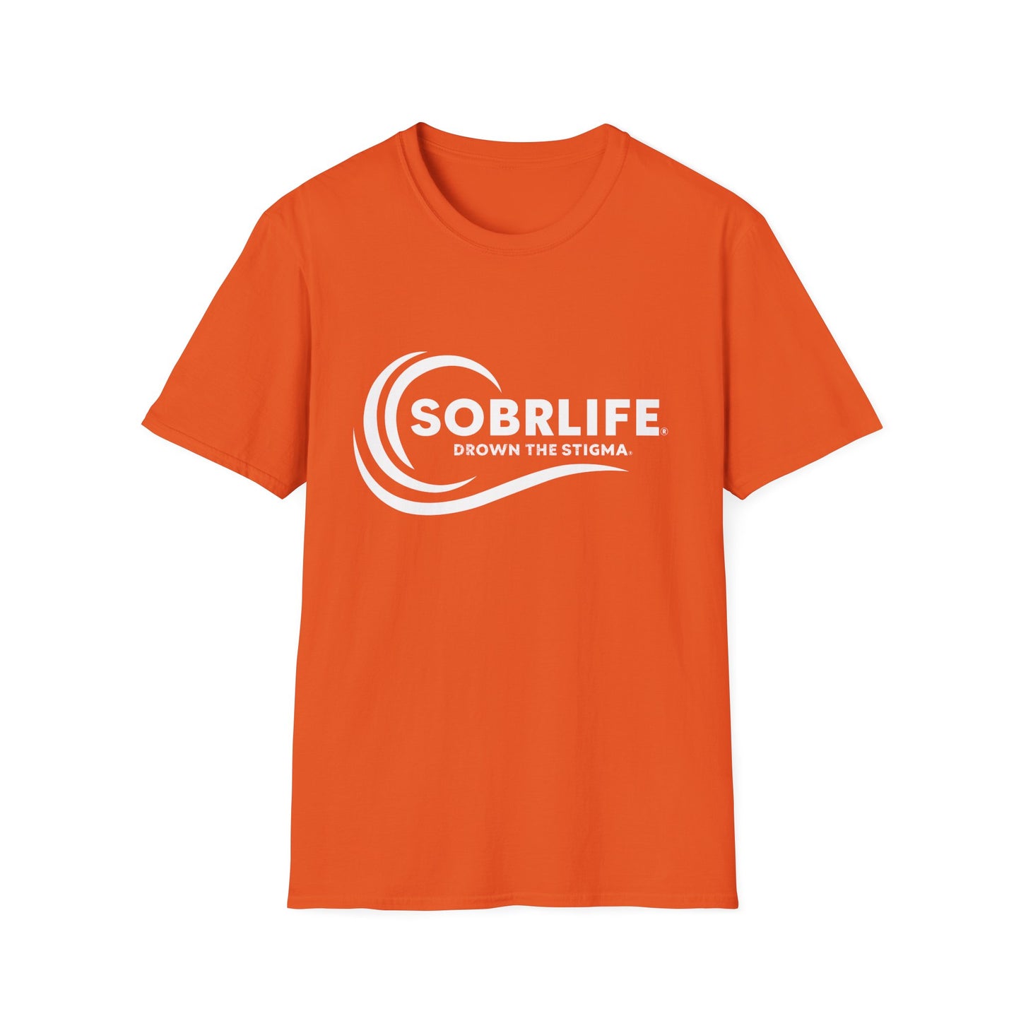 SOBRLIFE™ Unisex Softstyle T-Shirt – White Logo