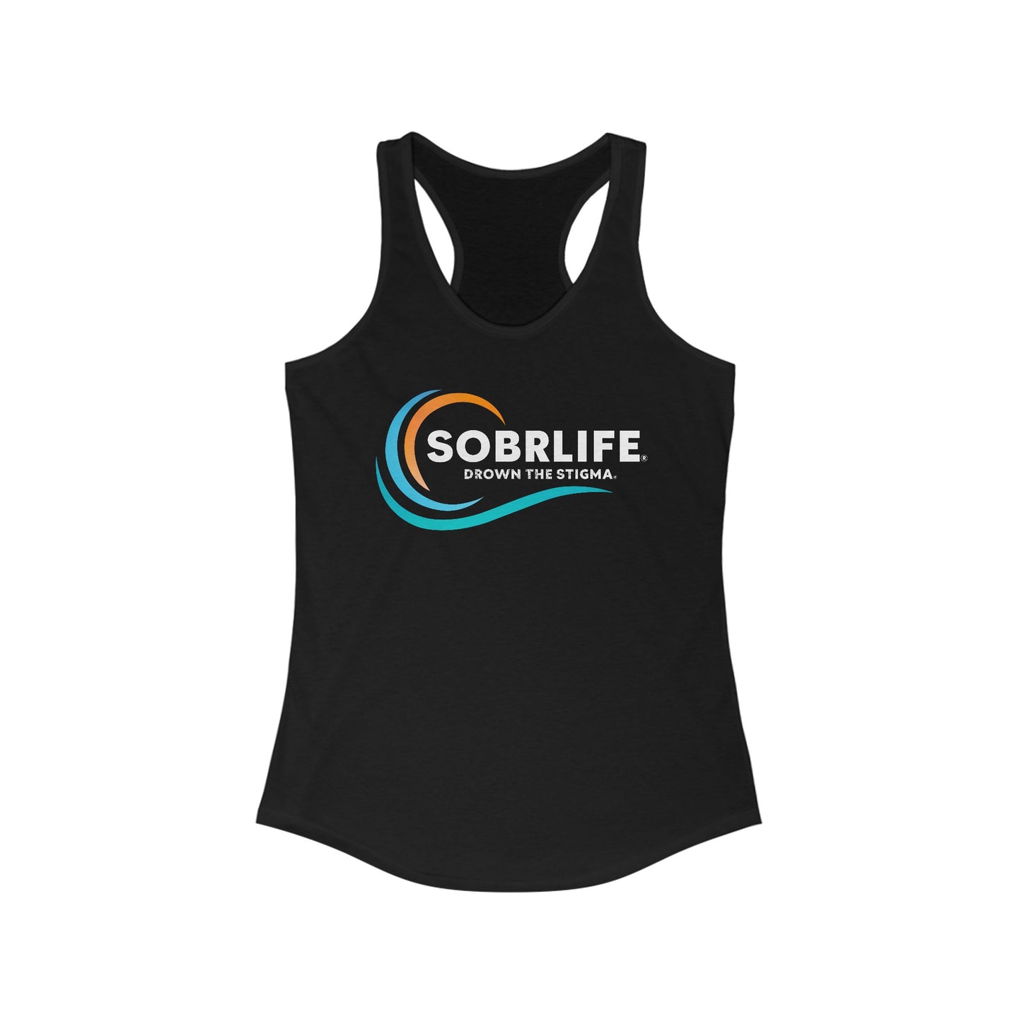 SOBRLIFE Women's Ideal Racerback Tank - Full Color Logo