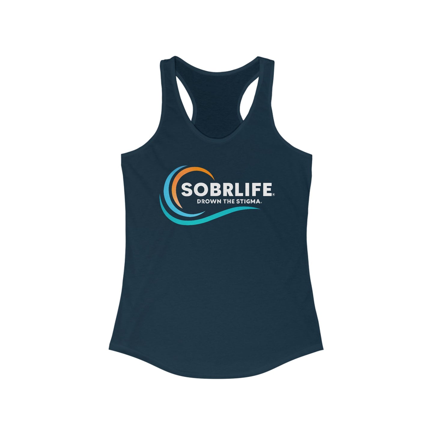 SOBRLIFE Women's Ideal Racerback Tank - Full Color Logo
