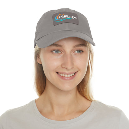 SOBRLIFE Dad Hat with Leather Patch