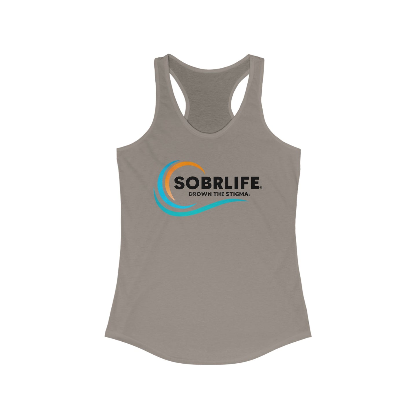 SOBRLIFE Women's Ideal Racerback Tank - Full Color Logo