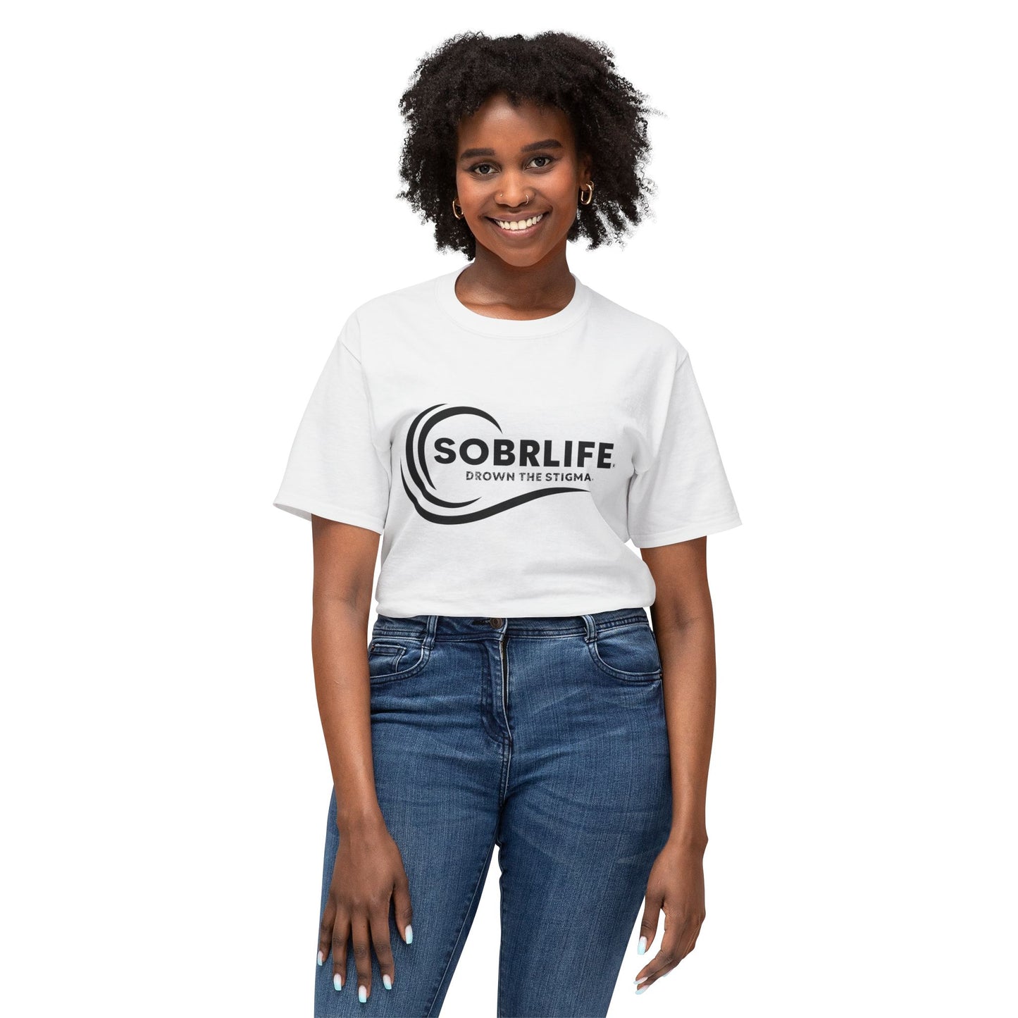 SOBRLIFE Unisex Cotton T-Shirt - Drown the Stigma