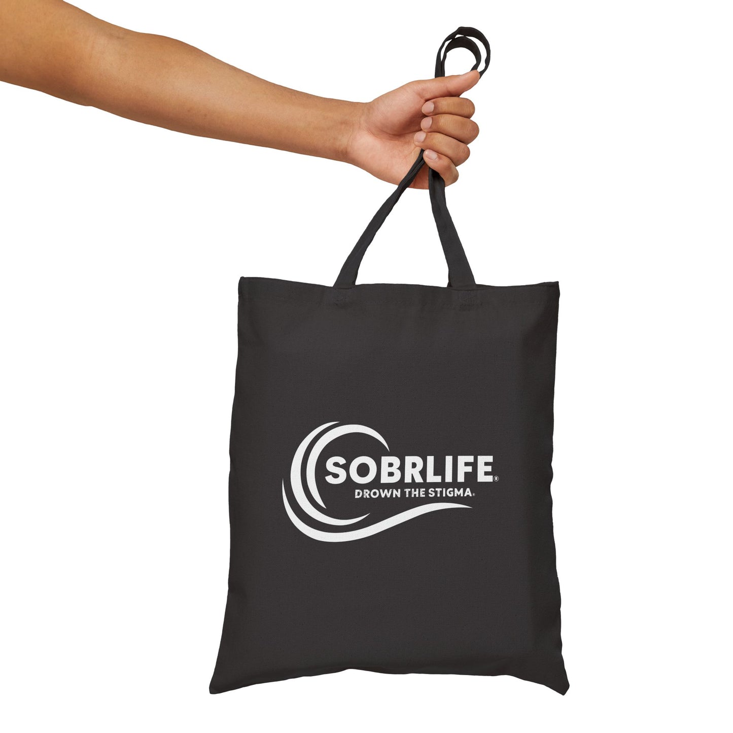 SOBRLIFE Cotton Canvas Tote Bag - Drown The Stigma