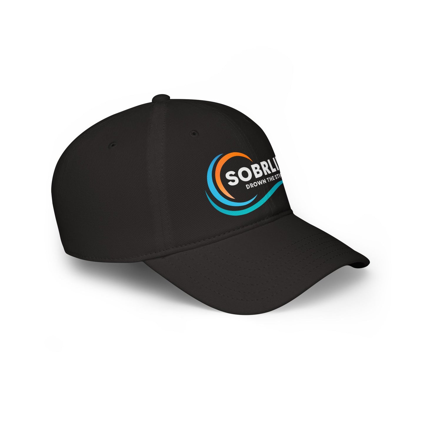 SOBRLIFE Low Profile Baseball Cap - Full Color Logo with White Text