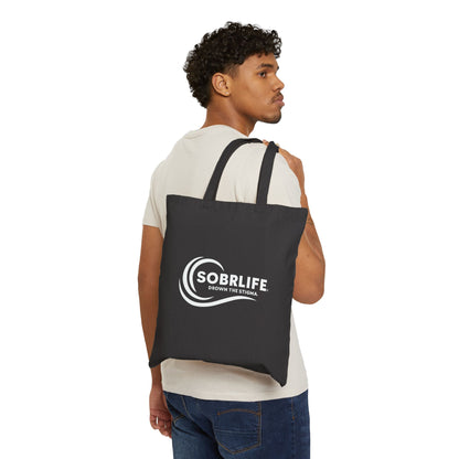 SOBRLIFE Cotton Canvas Tote Bag - Drown The Stigma