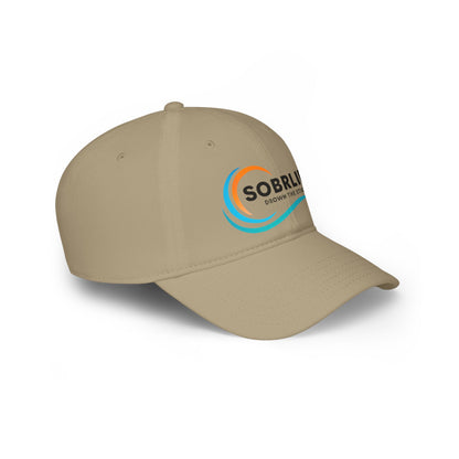 SOBRLIFE Low Profile Baseball Cap - Color Logo with Black Text