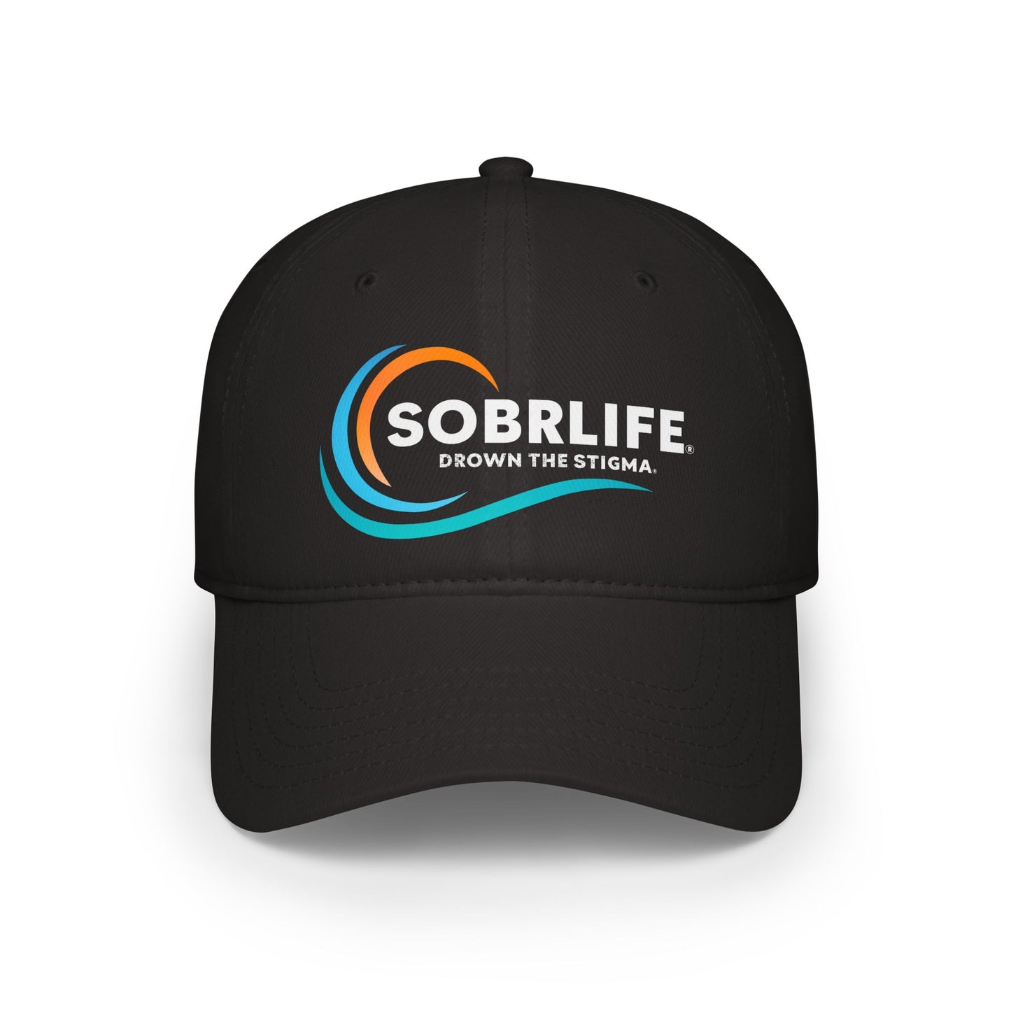 SOBRLIFE Low Profile Baseball Cap - Full Color Logo with White Text