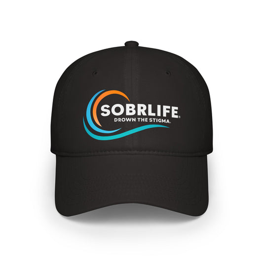 SOBRLIFE Low Profile Baseball Cap - Full Color Logo with White Text