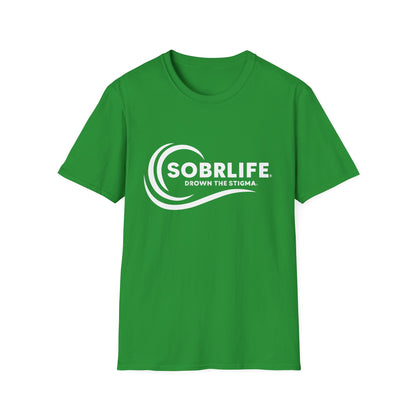 SOBRLIFE™ Unisex Softstyle T-Shirt – White Logo