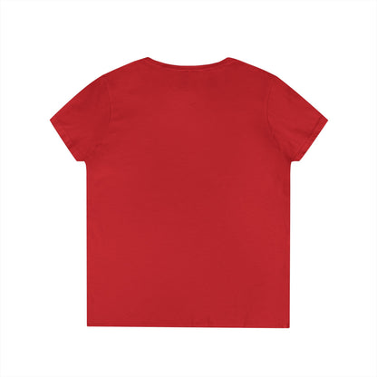 SOBRLIFE Ladies' V-Neck T-Shirt - White Logo
