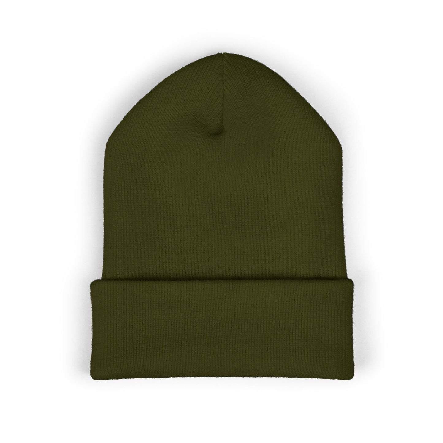 SOBRLIFE Embroidered Classic Cuffed Beanie - White Logo