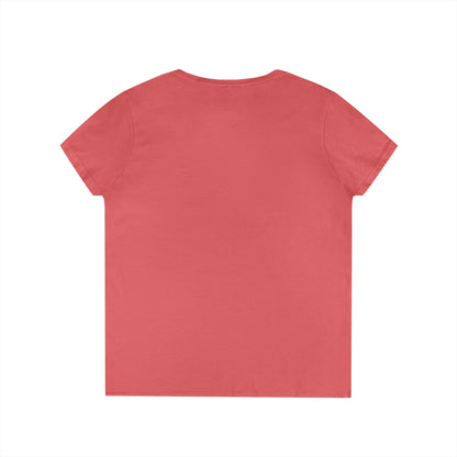 SOBRLIFE Ladies' V-Neck T-Shirt - White Logo