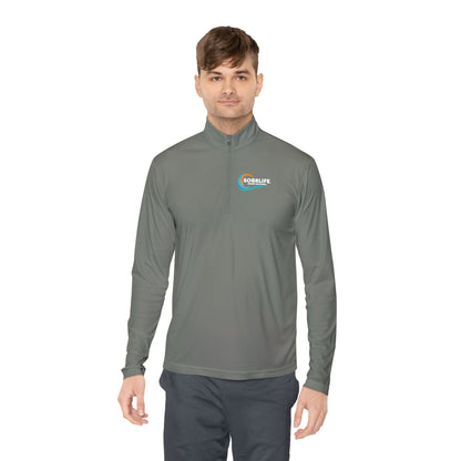SOBRLIFE Unisex Quarter-Zip Pullover - Full Color Logo