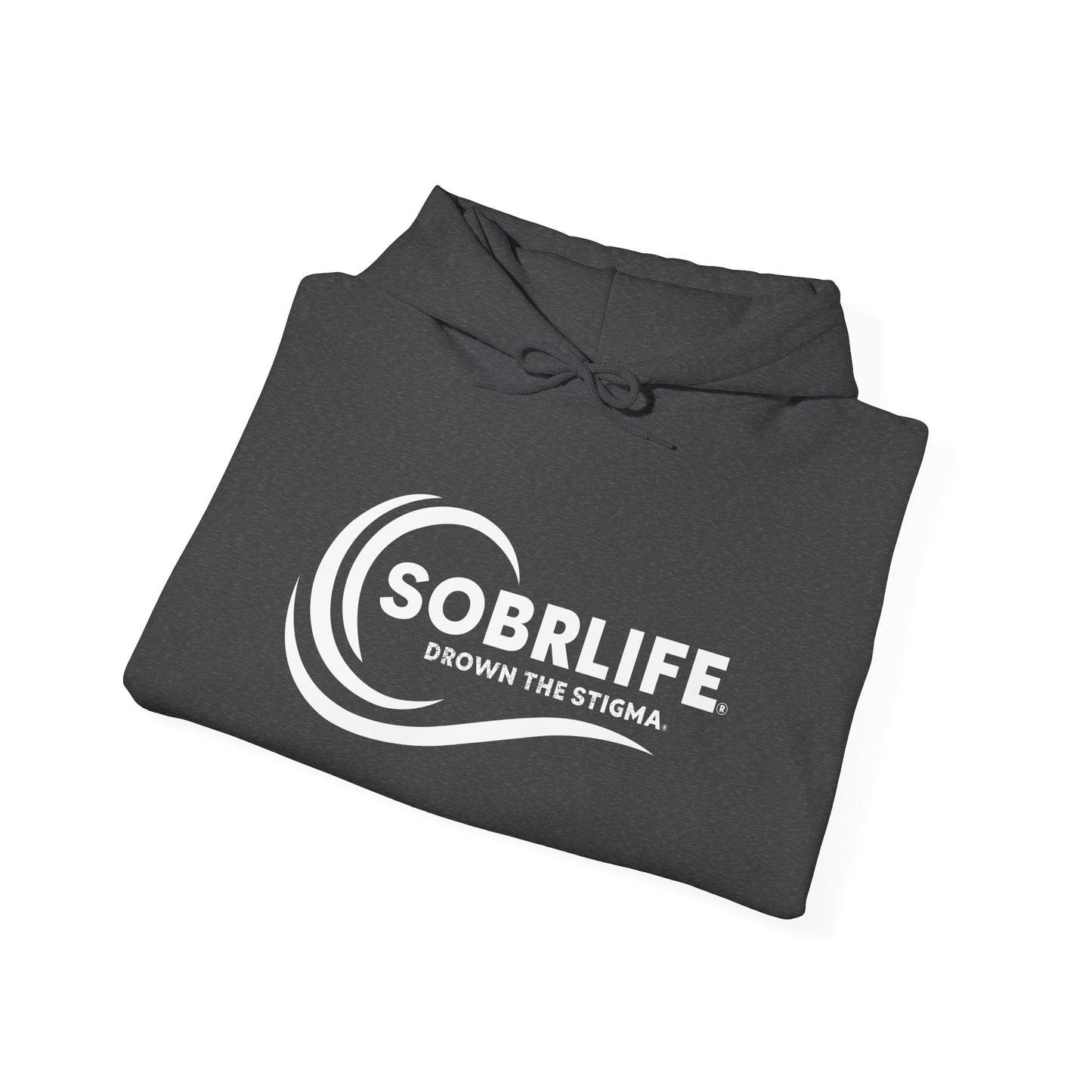 SOBRLIFE Unisex Hooded Sweatshirt - White Logo