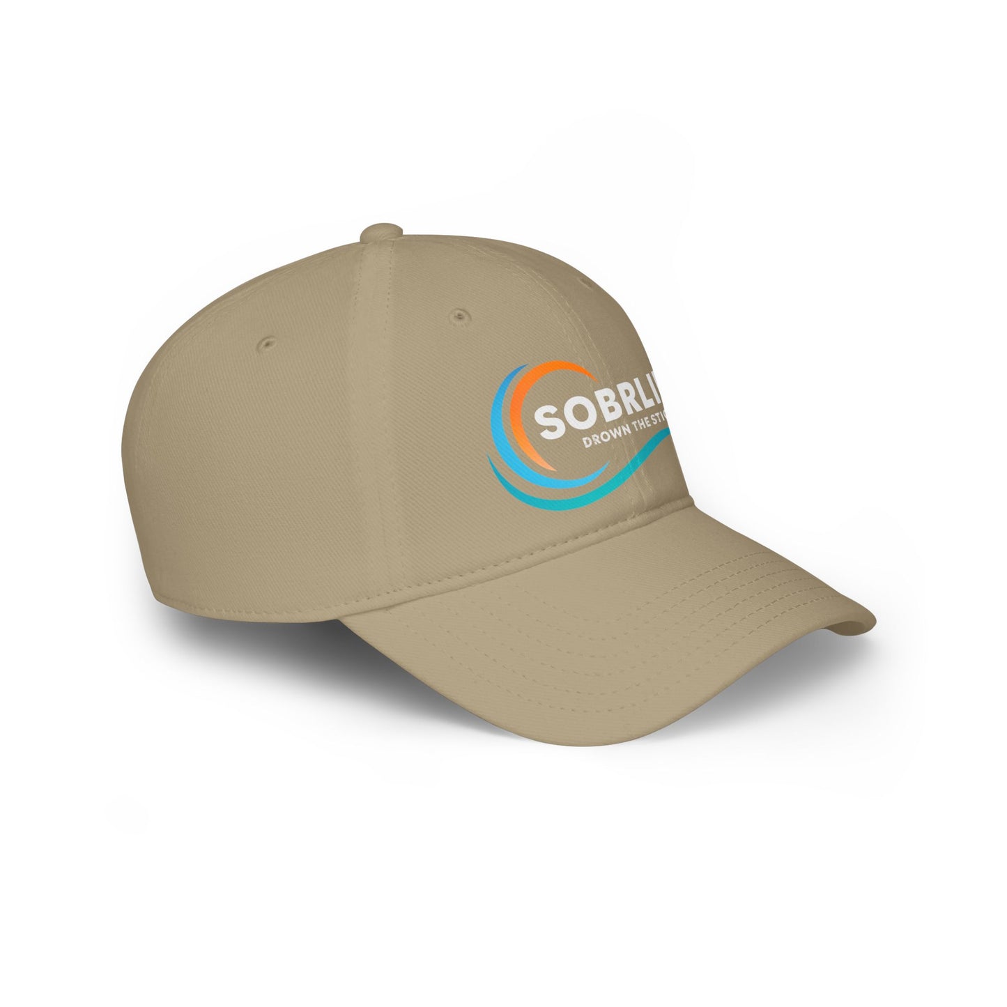 SOBRLIFE Low Profile Baseball Cap - Full Color Logo with White Text