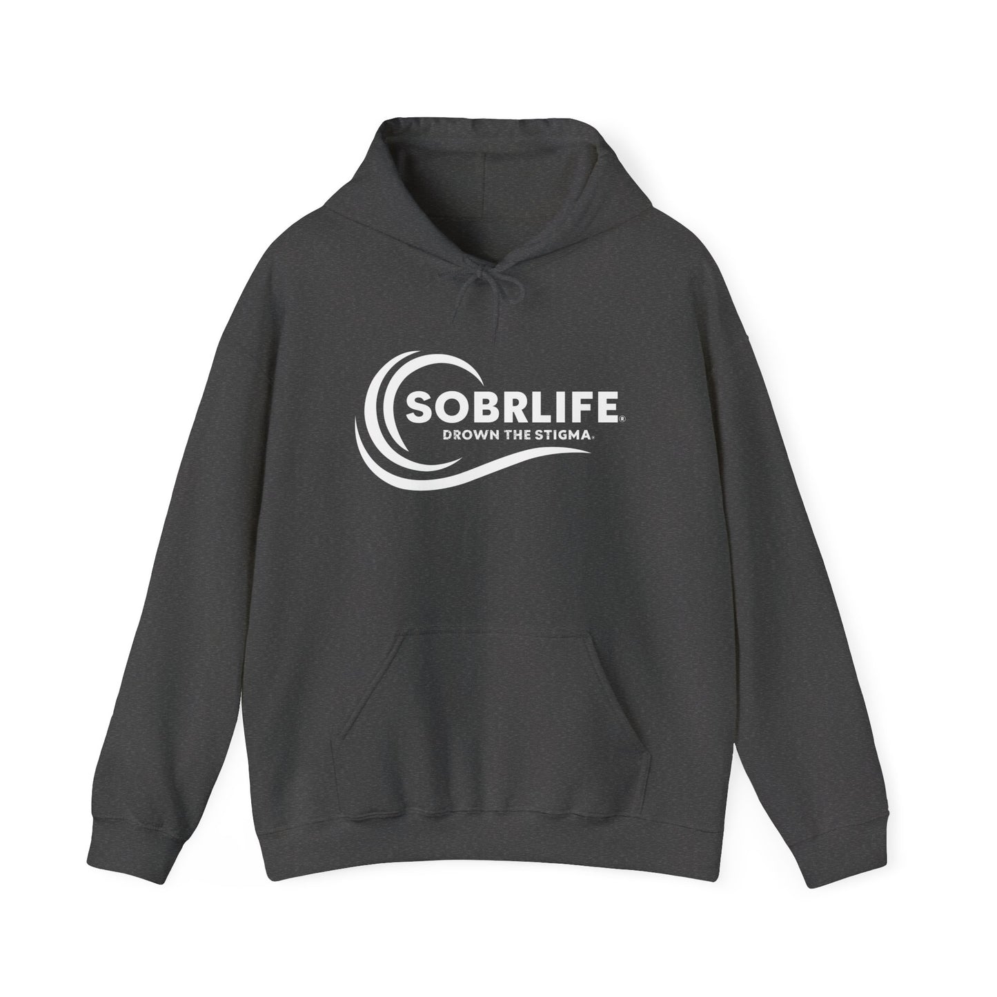 SOBRLIFE Unisex Hooded Sweatshirt - White Logo