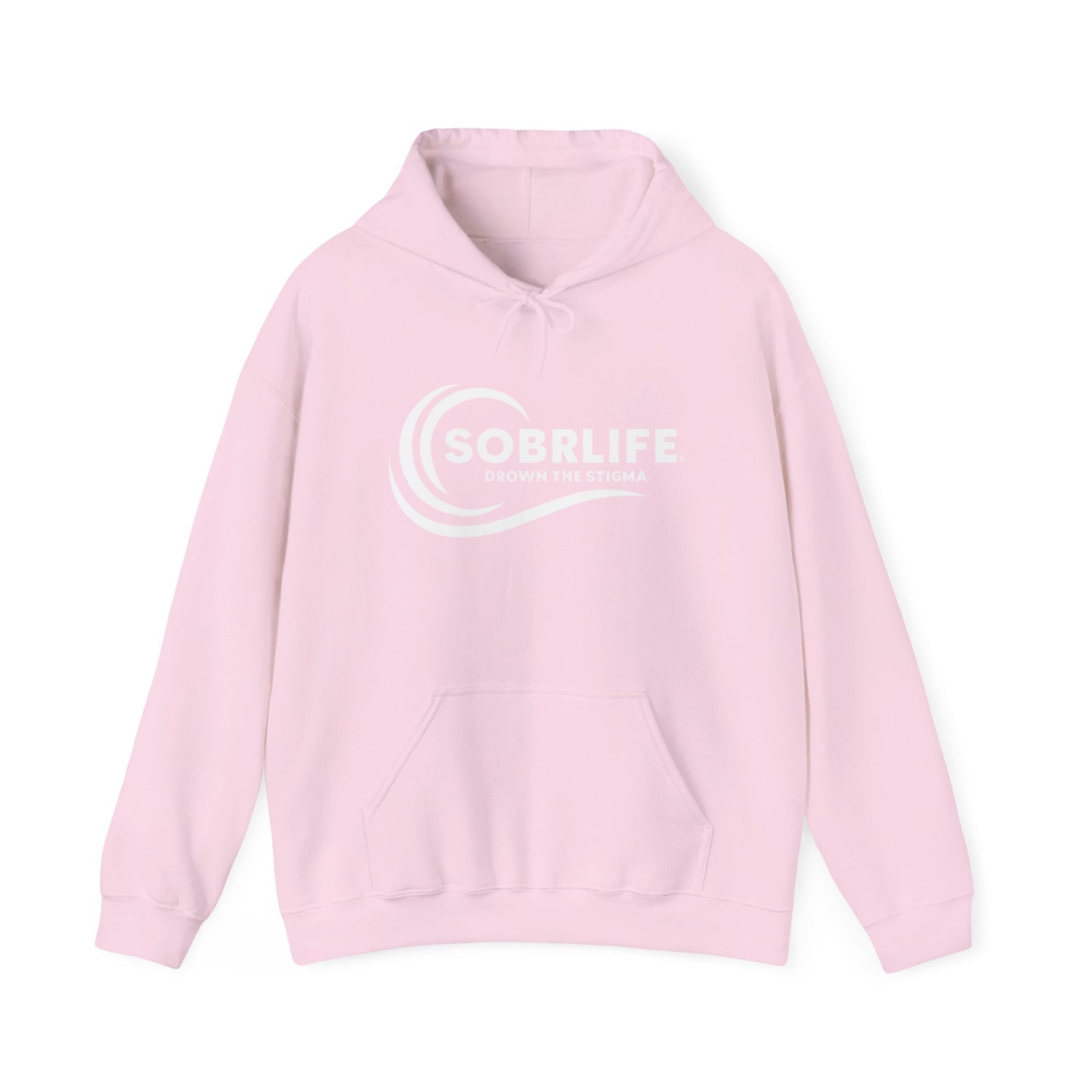 SOBRLIFE Unisex Hooded Sweatshirt - White Logo