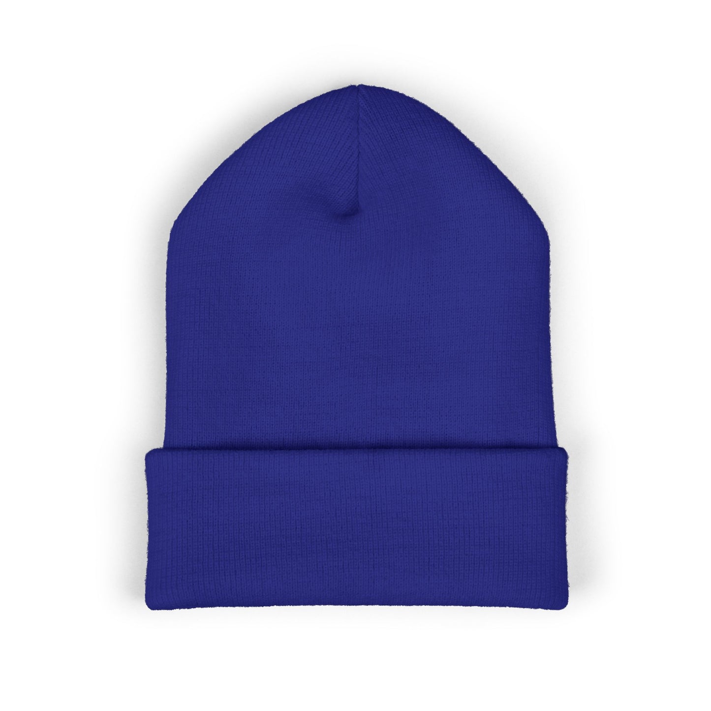 SOBRLIFE Embroidered Classic Cuffed Beanie - White Logo