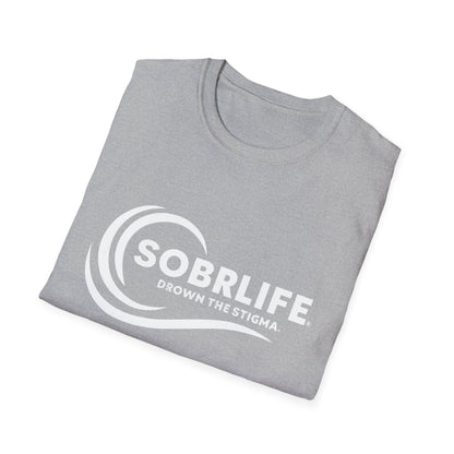 SOBRLIFE™ Unisex Softstyle T-Shirt – White Logo