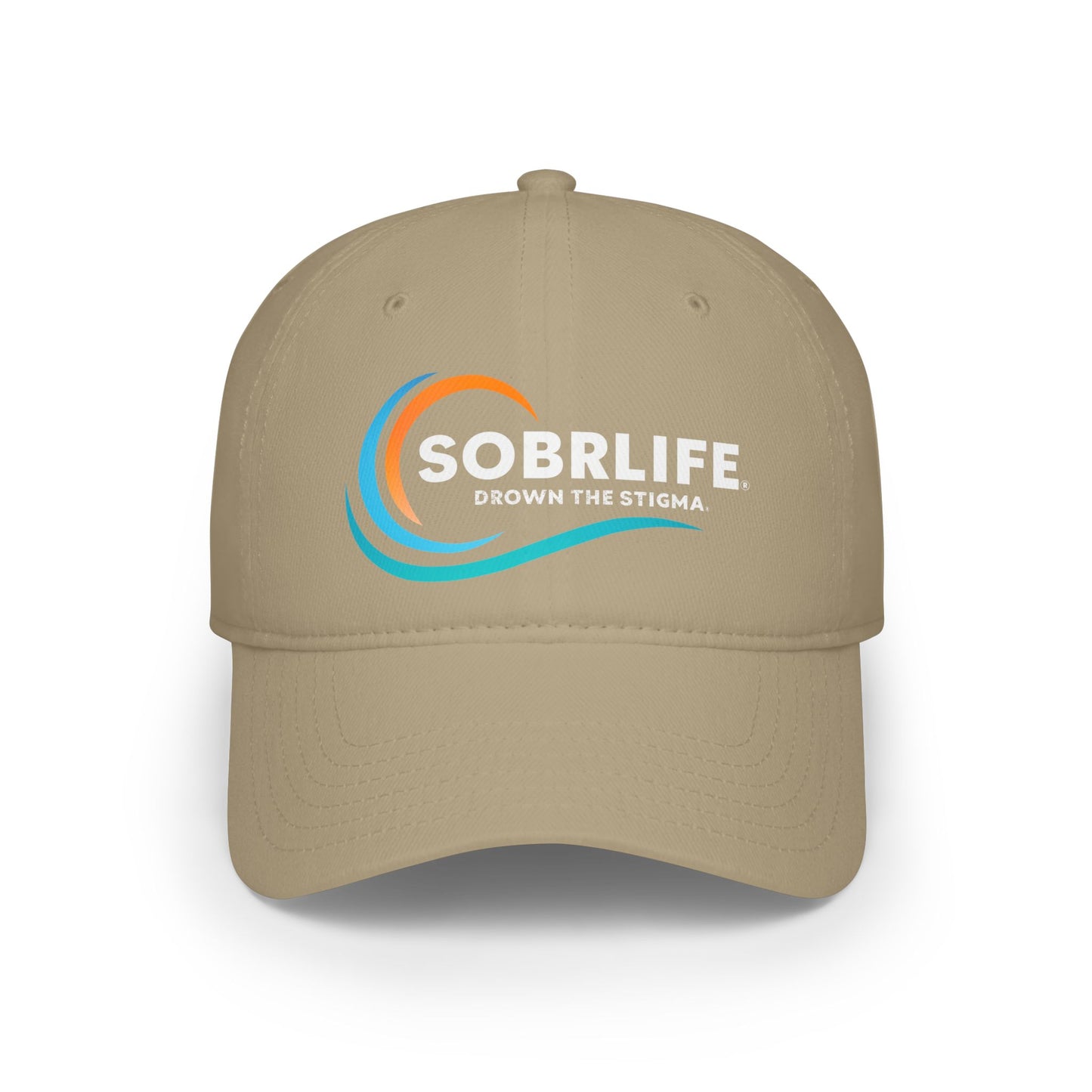 SOBRLIFE Low Profile Baseball Cap - Full Color Logo with White Text