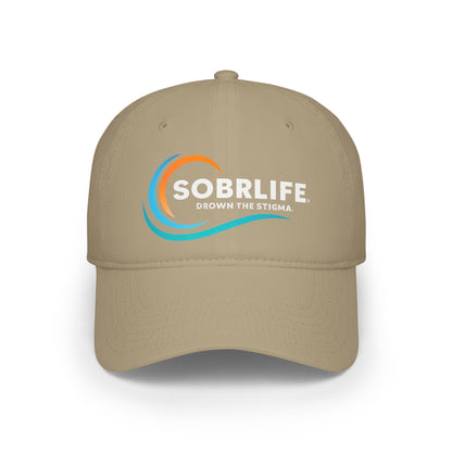 SOBRLIFE Low Profile Baseball Cap - Full Color Logo with White Text