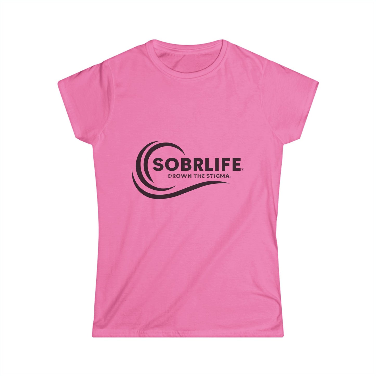 SOBRLIFE Women's Softstyle Tee - Black Logo