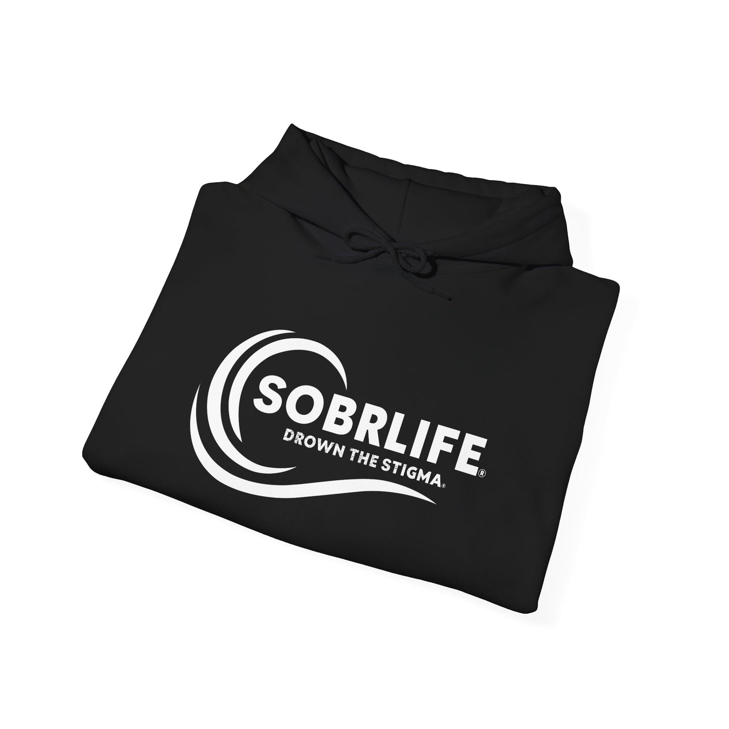 SOBRLIFE Unisex Hooded Sweatshirt - White Logo