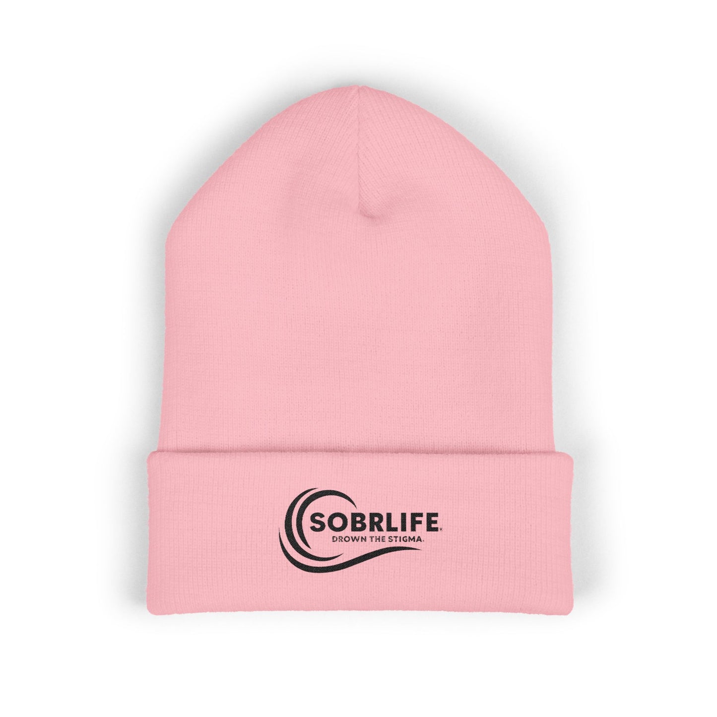 SOBRLIFE Embroidered Classic Cuffed Beanie - Keep Warm & Drown the Stigma
