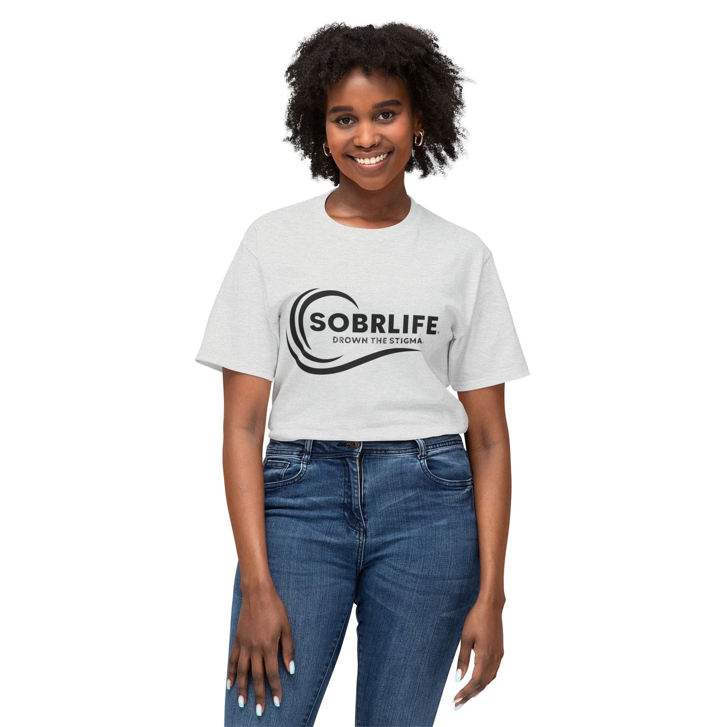 SOBRLIFE Unisex Cotton T-Shirt - Drown the Stigma