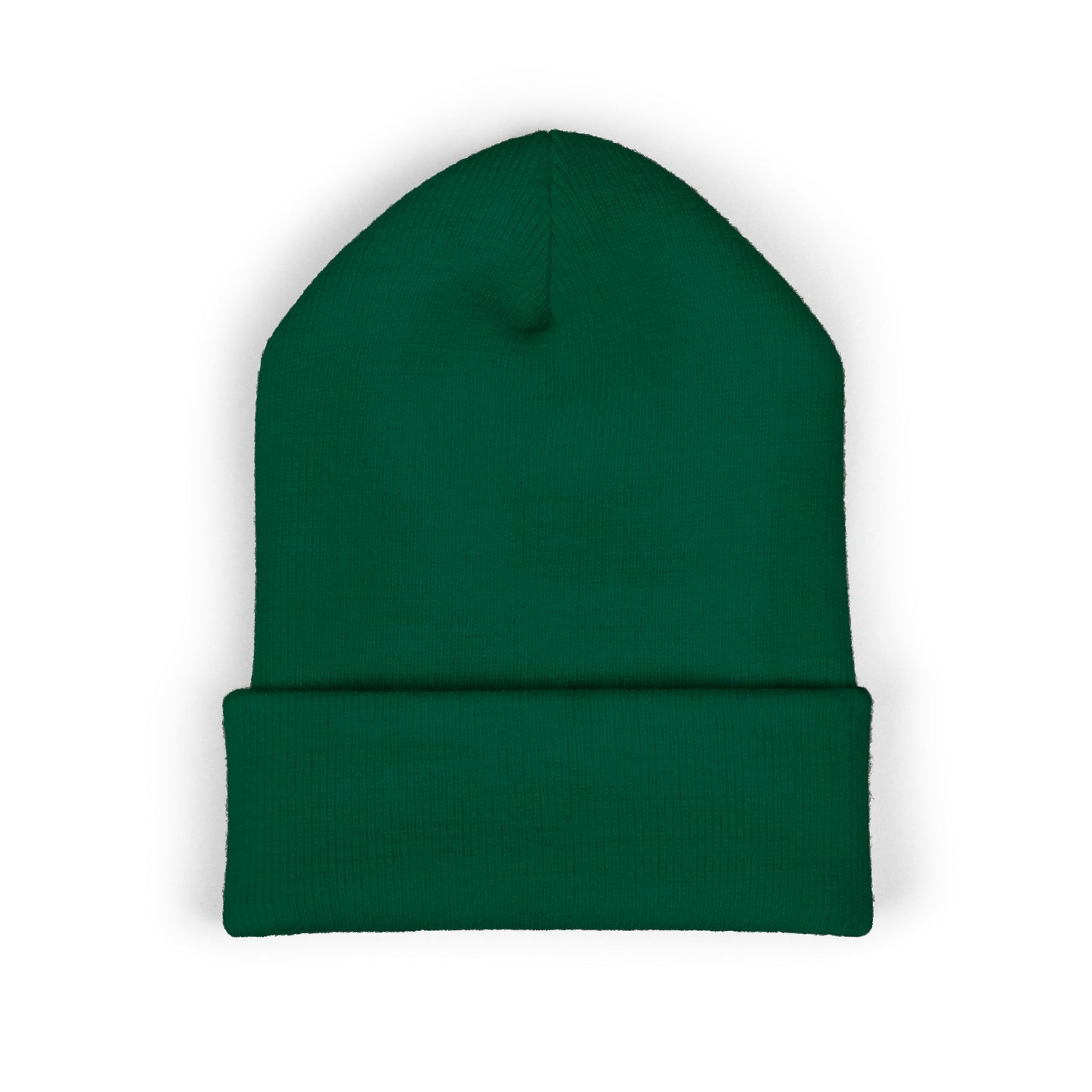 SOBRLIFE Embroidered Classic Cuffed Beanie - White Logo