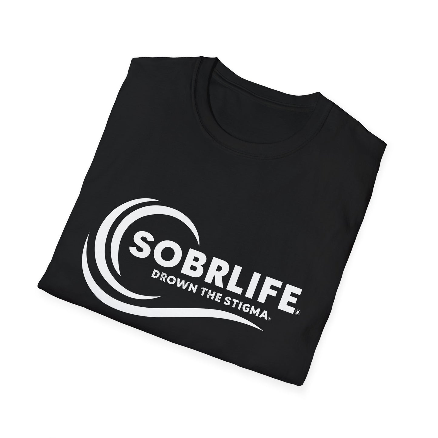 SOBRLIFE™ Unisex Softstyle T-Shirt – White Logo