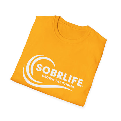 SOBRLIFE™ Unisex Softstyle T-Shirt – White Logo